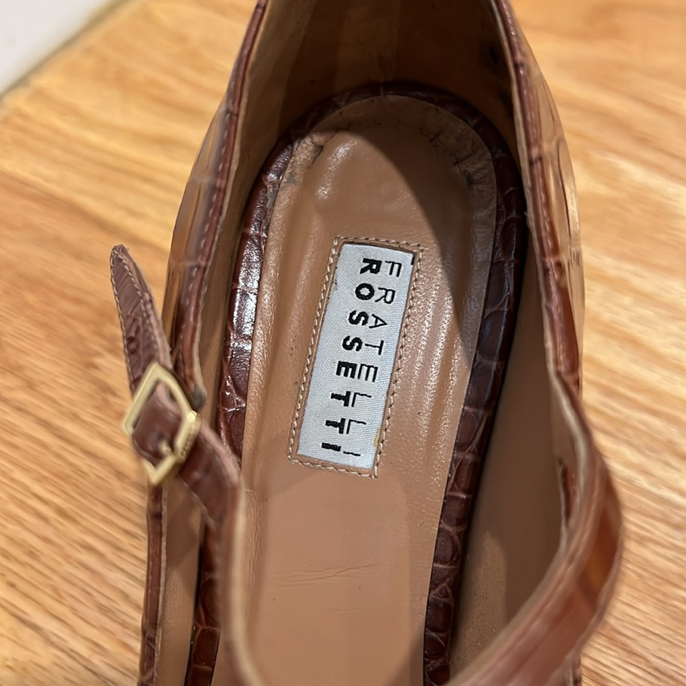 Fratelli Rossetti Mary Jane Pumps brown leather in Size 38 - Picture 5 of 7
